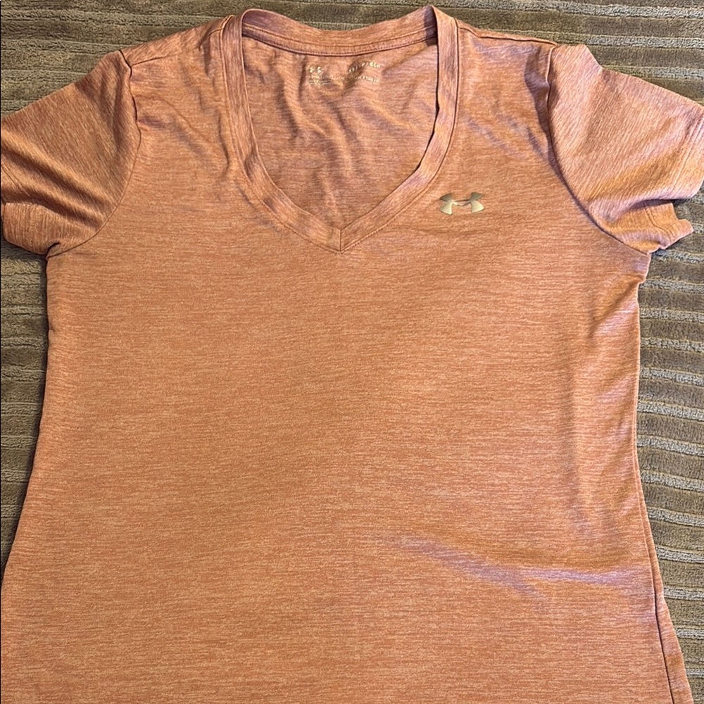 Under Armour Women's Pink V-Neck Top